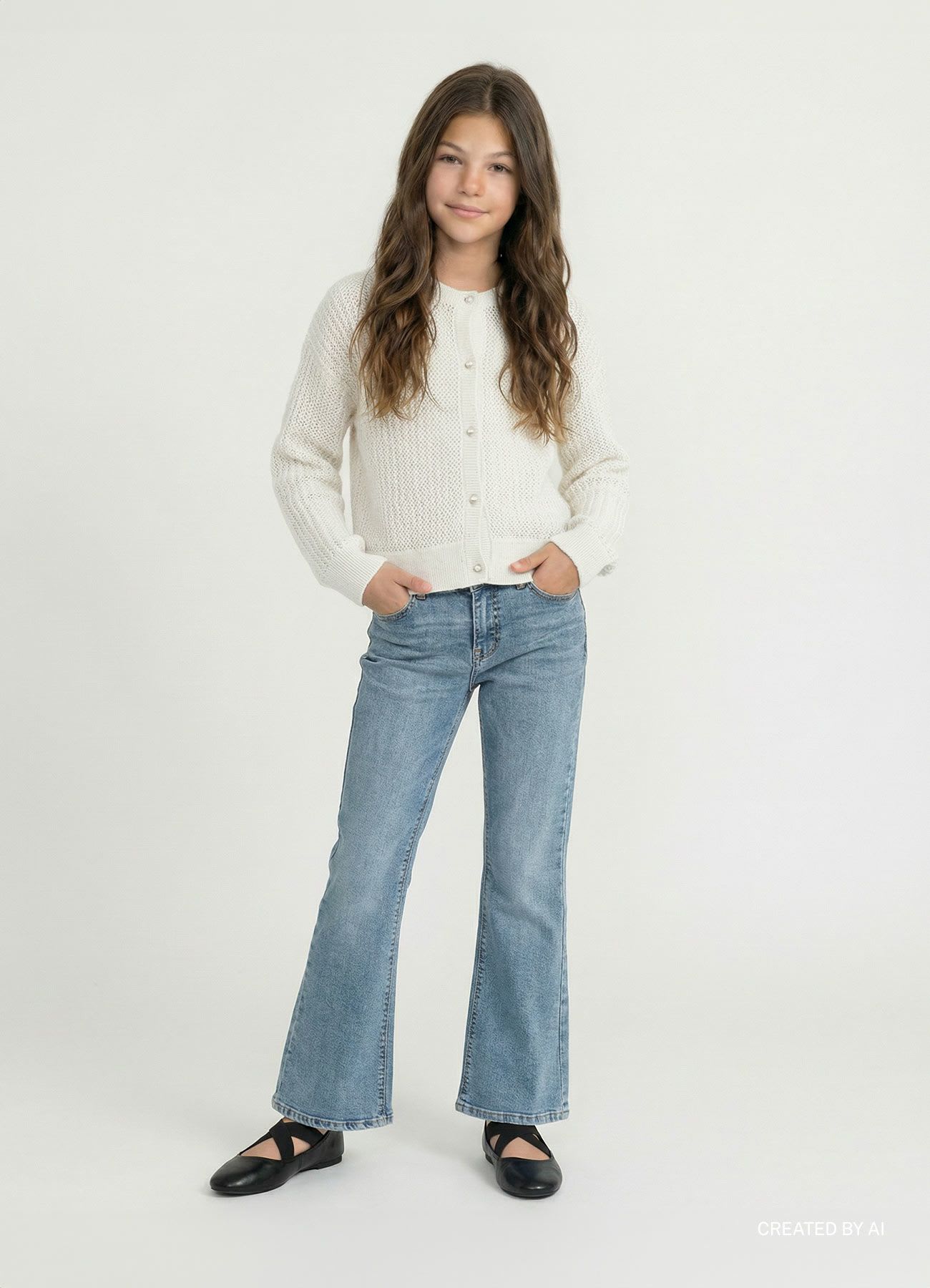 Cardigan traforato con paillettes