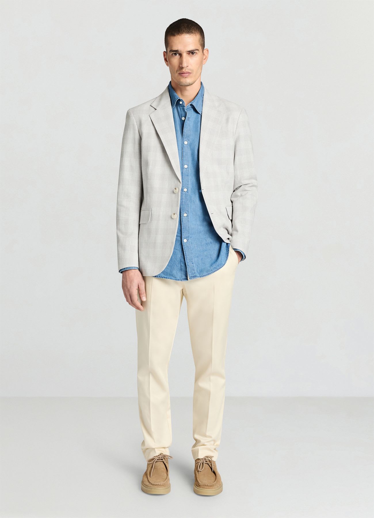 Camicia classica in denim