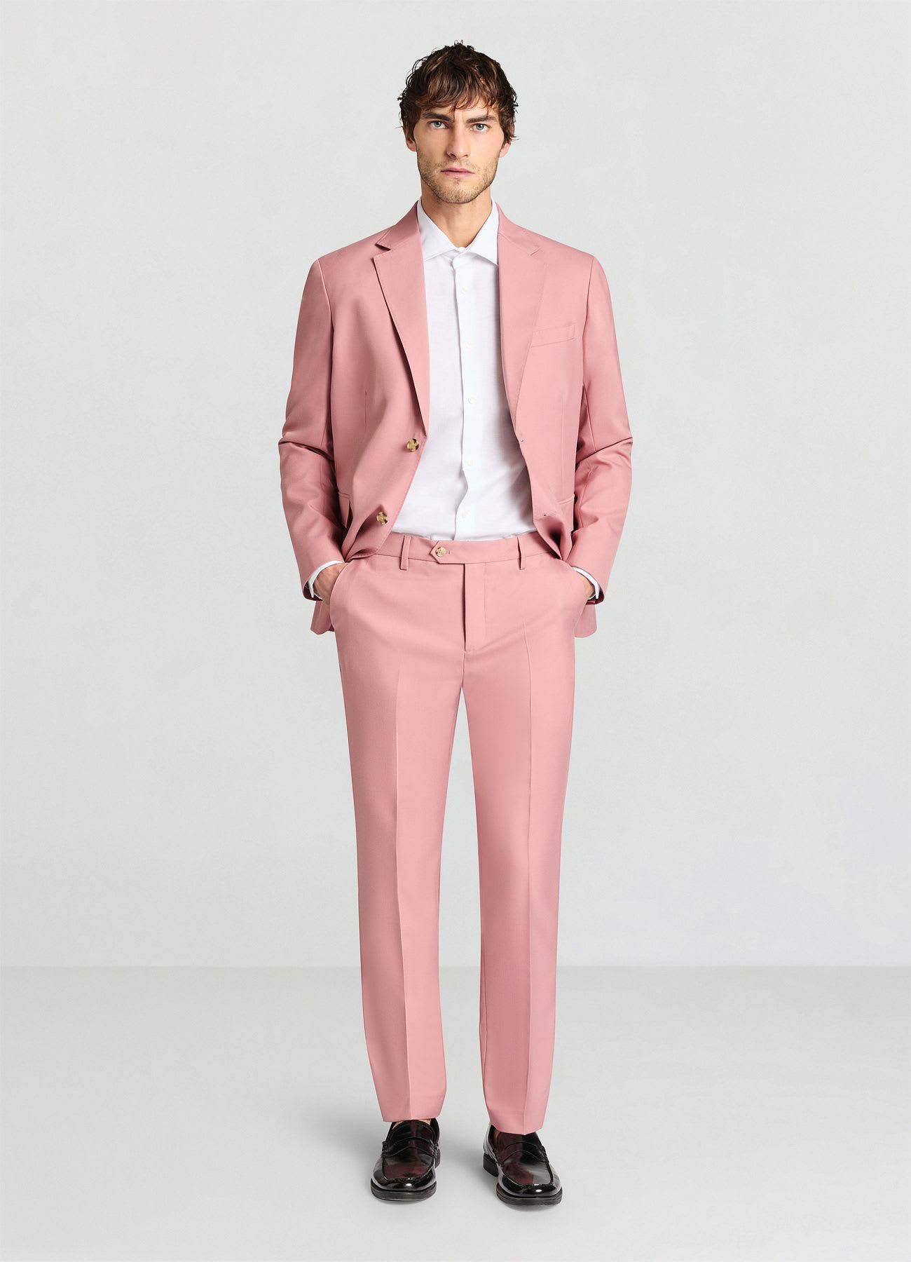 Camicia classica misto lino