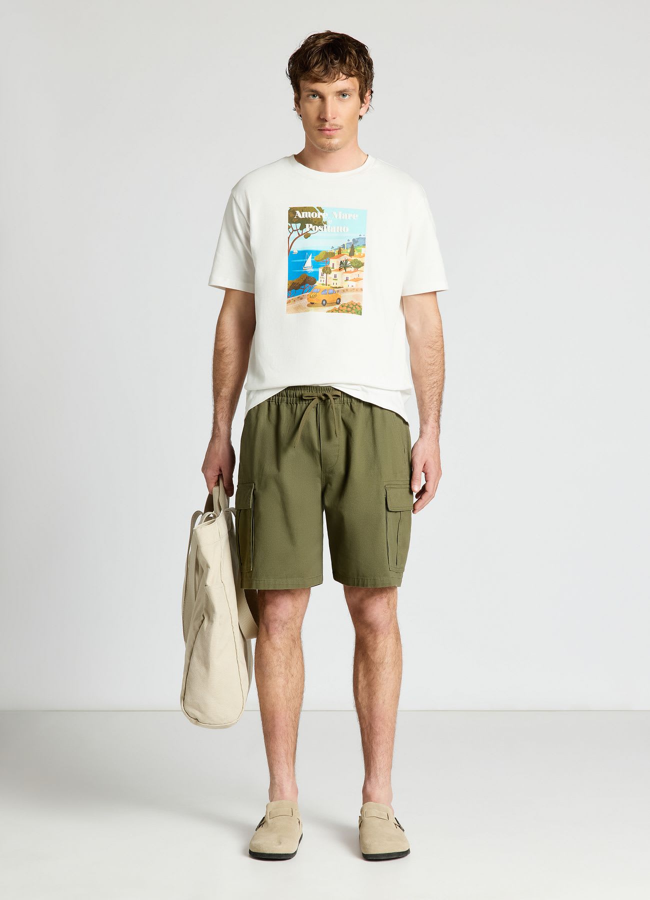 Pantaloncini jogger con tasche cargo