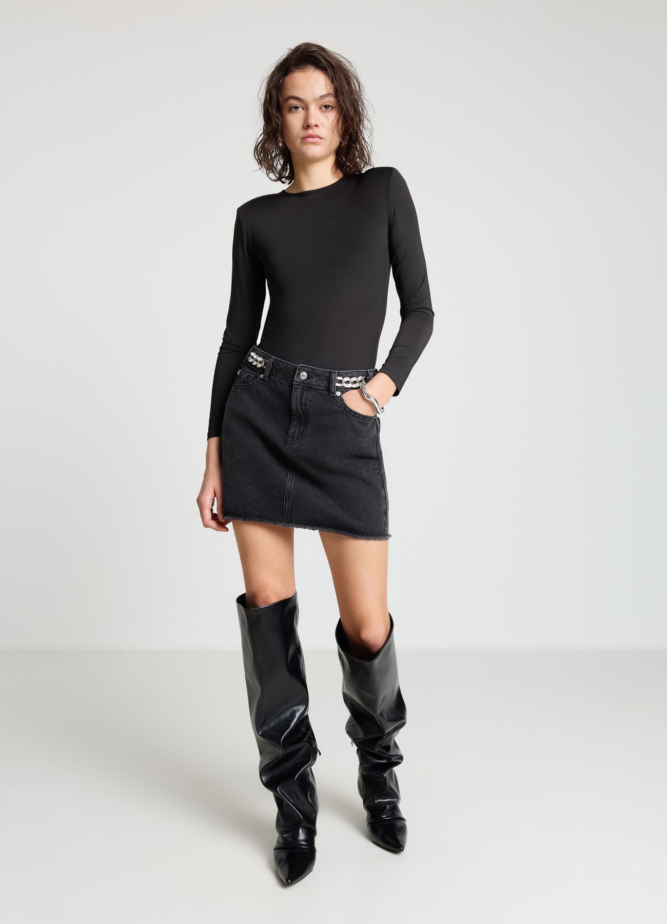 Body con catena strass