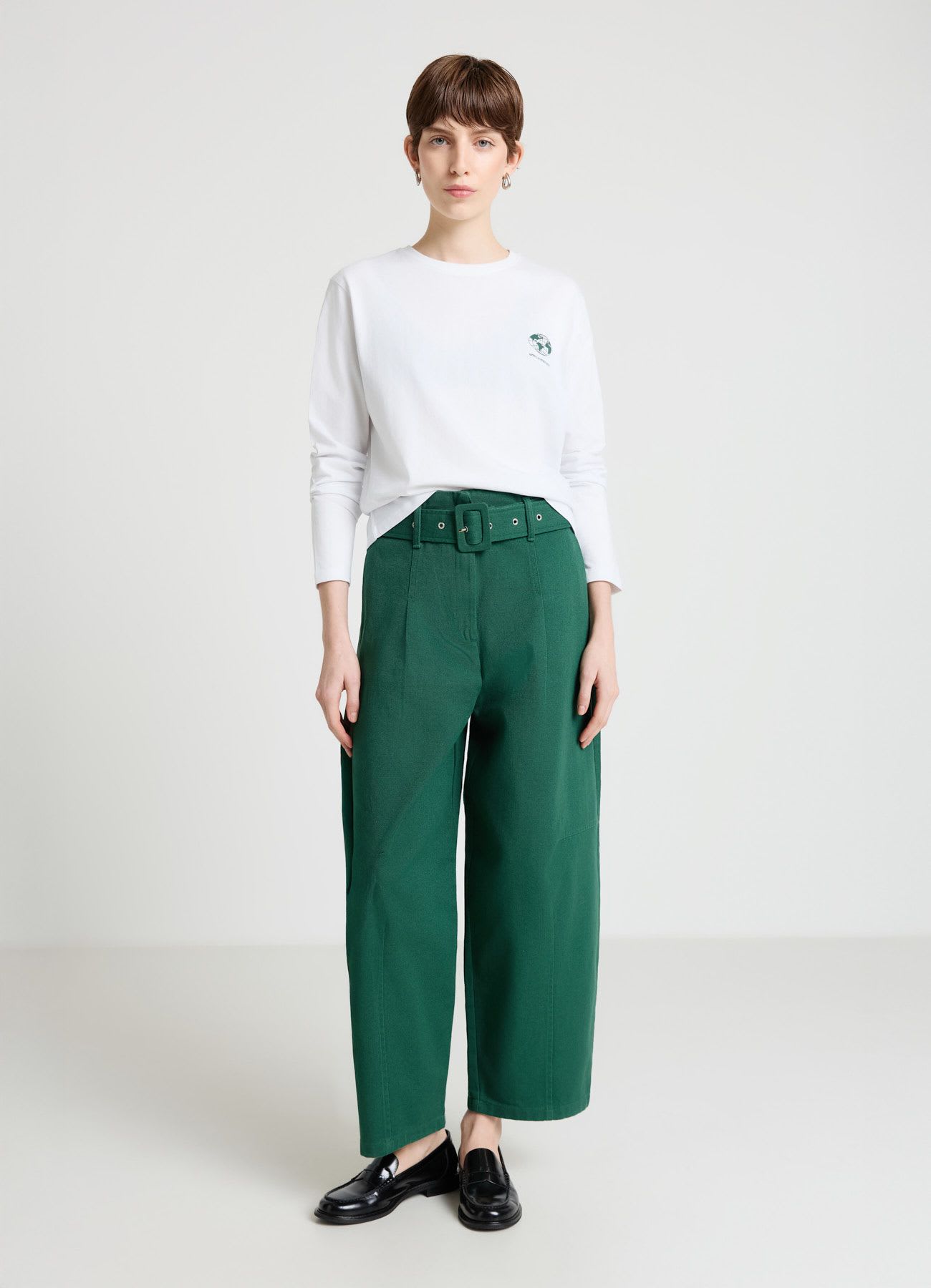 Pantaloni balloon con cintura