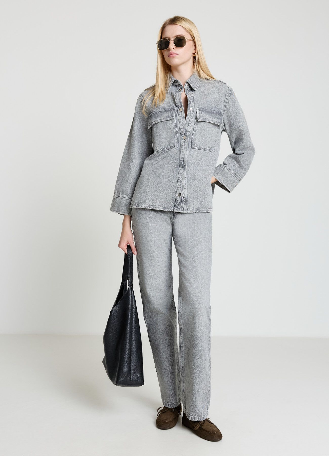 Camicia in denim con tasche