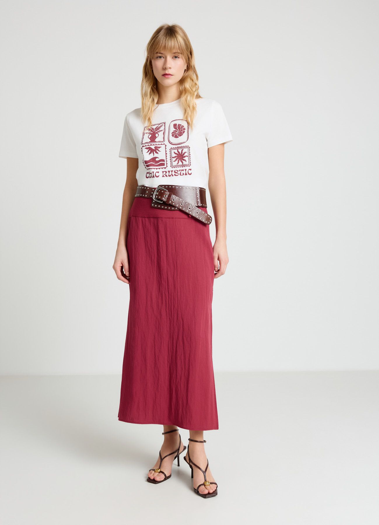 T-shirt con stampa e scritta