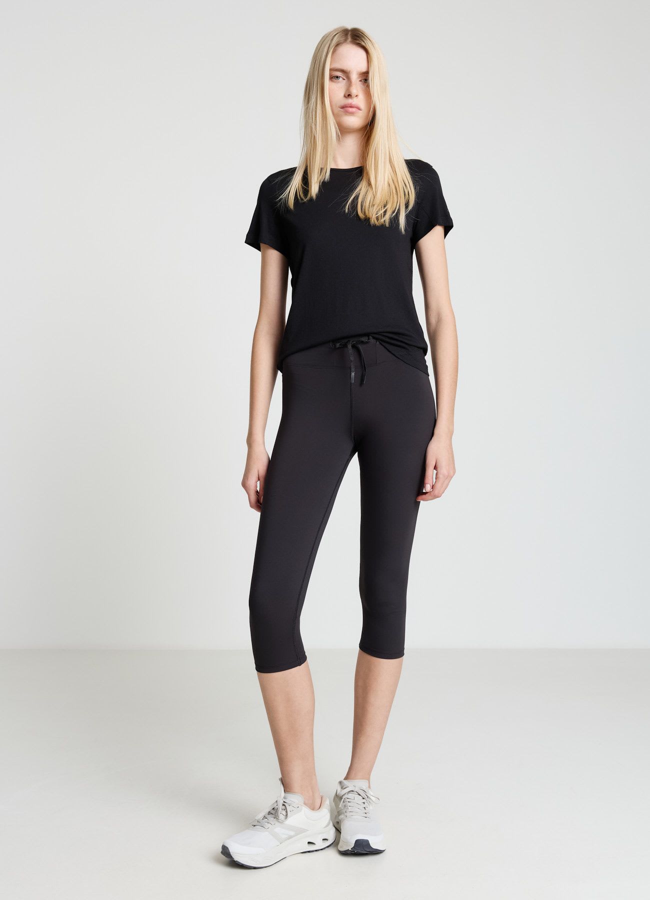 Leggings pinocchietto tinta unita