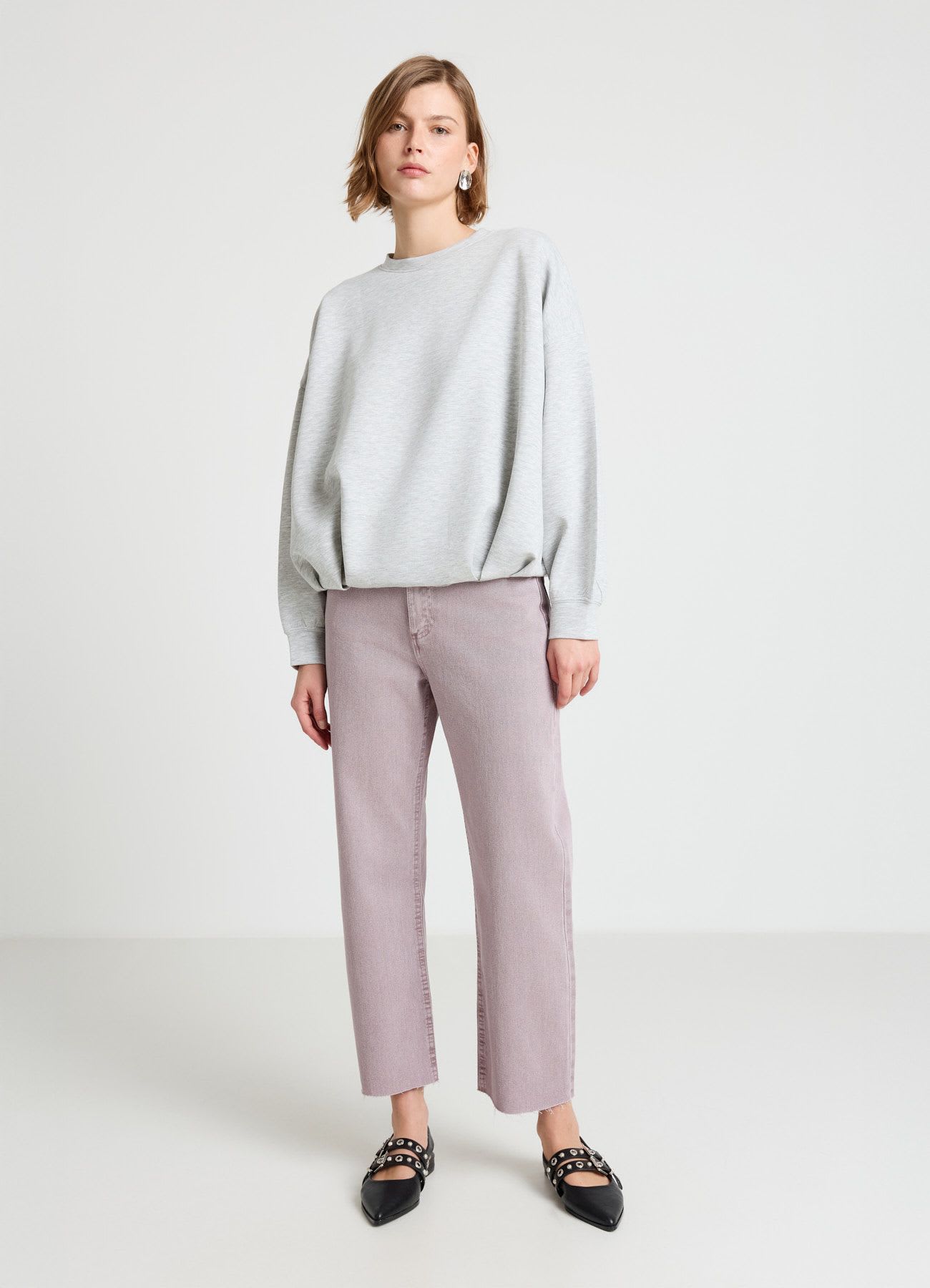 Jeans straight cropped fit