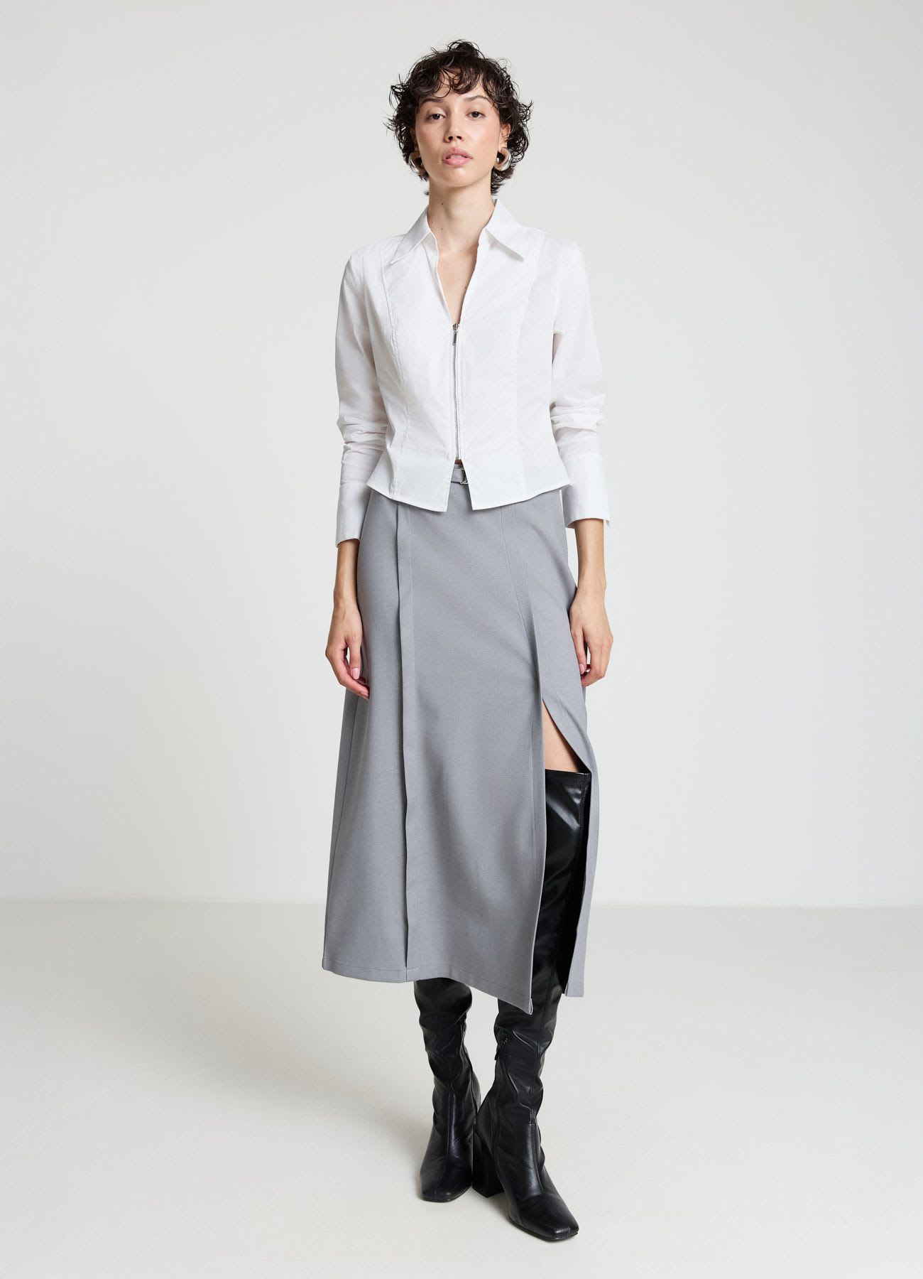 Camicia con zip