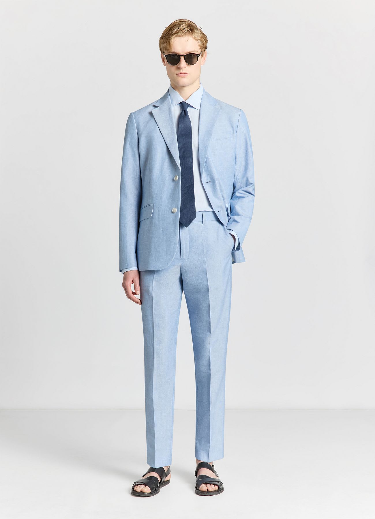 Pantaloni sartoriali con piega