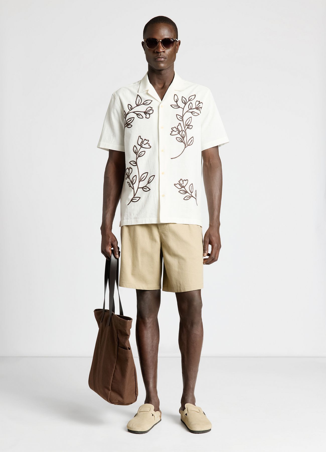 Pantaloncini jogger misto lino