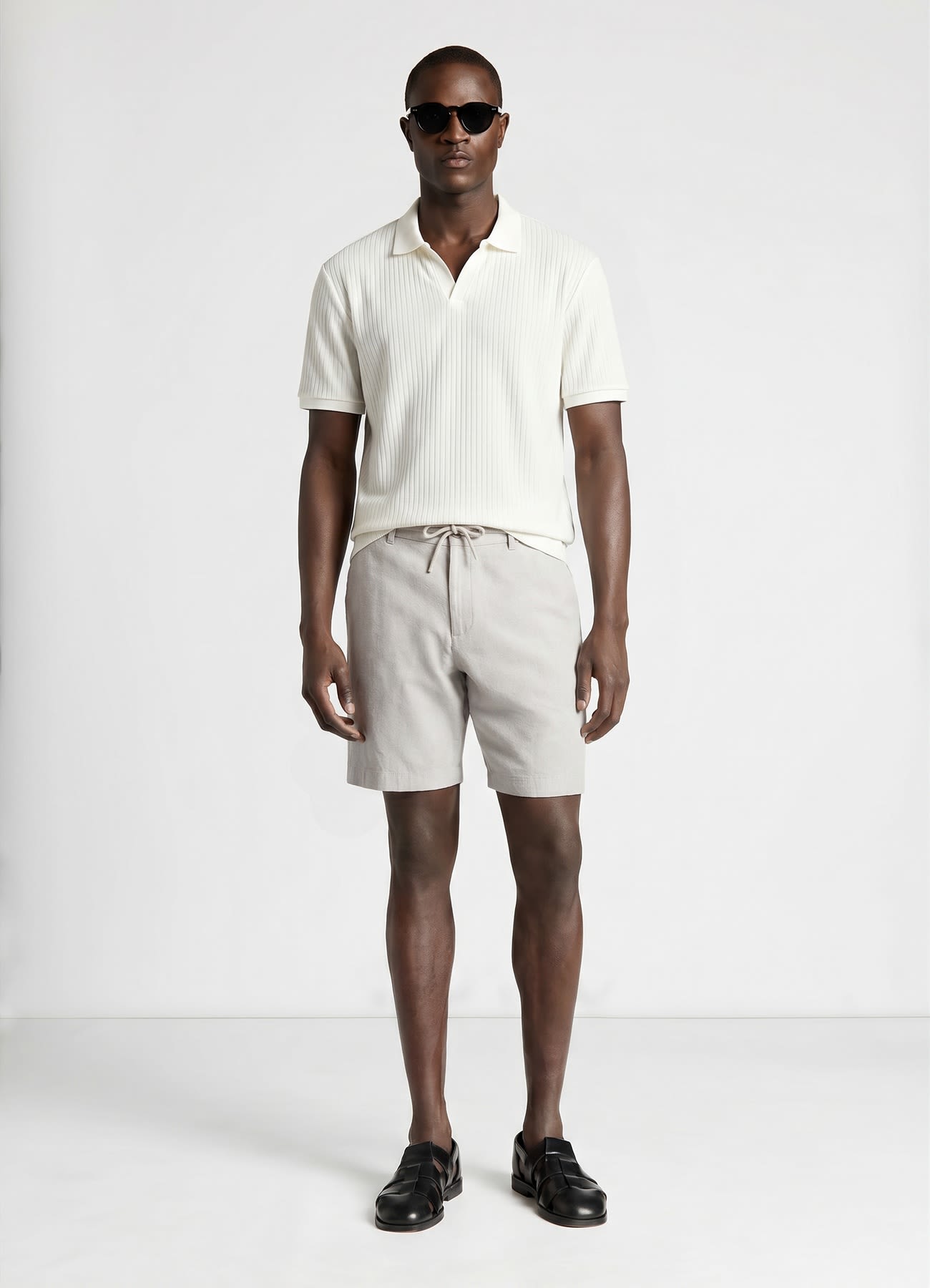 T-shirt polo a coste