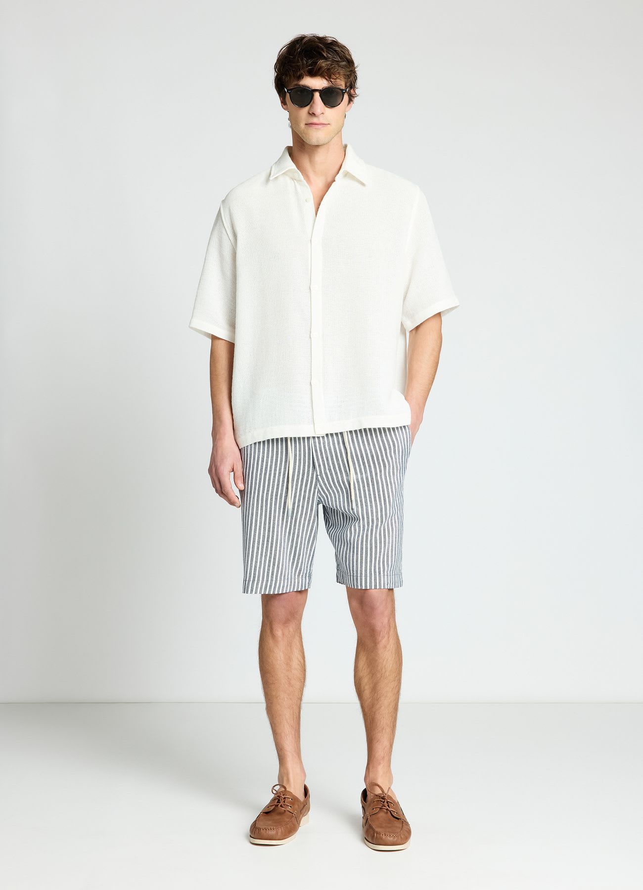 Camicia boxy tinta unita