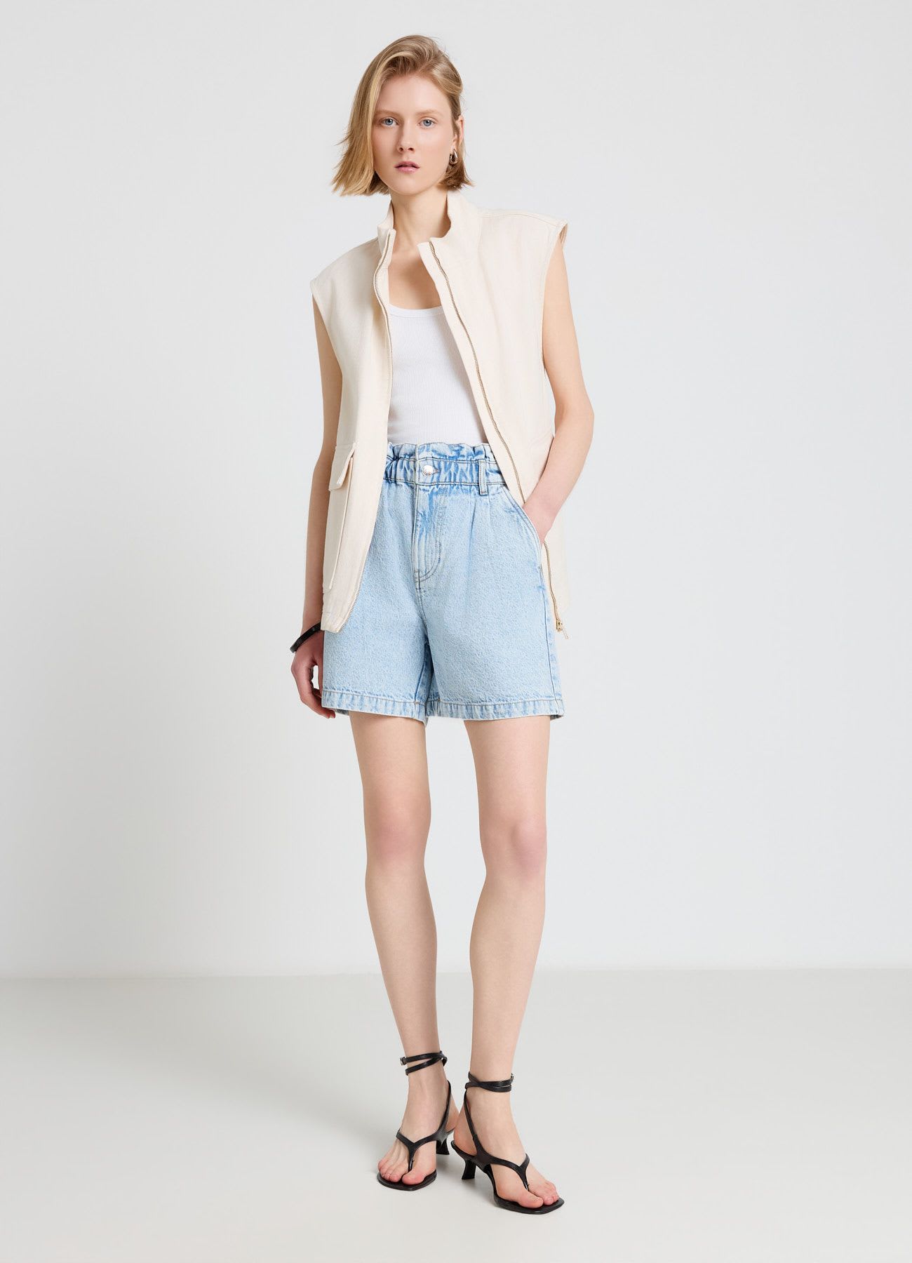 Shorts jeans paperbag