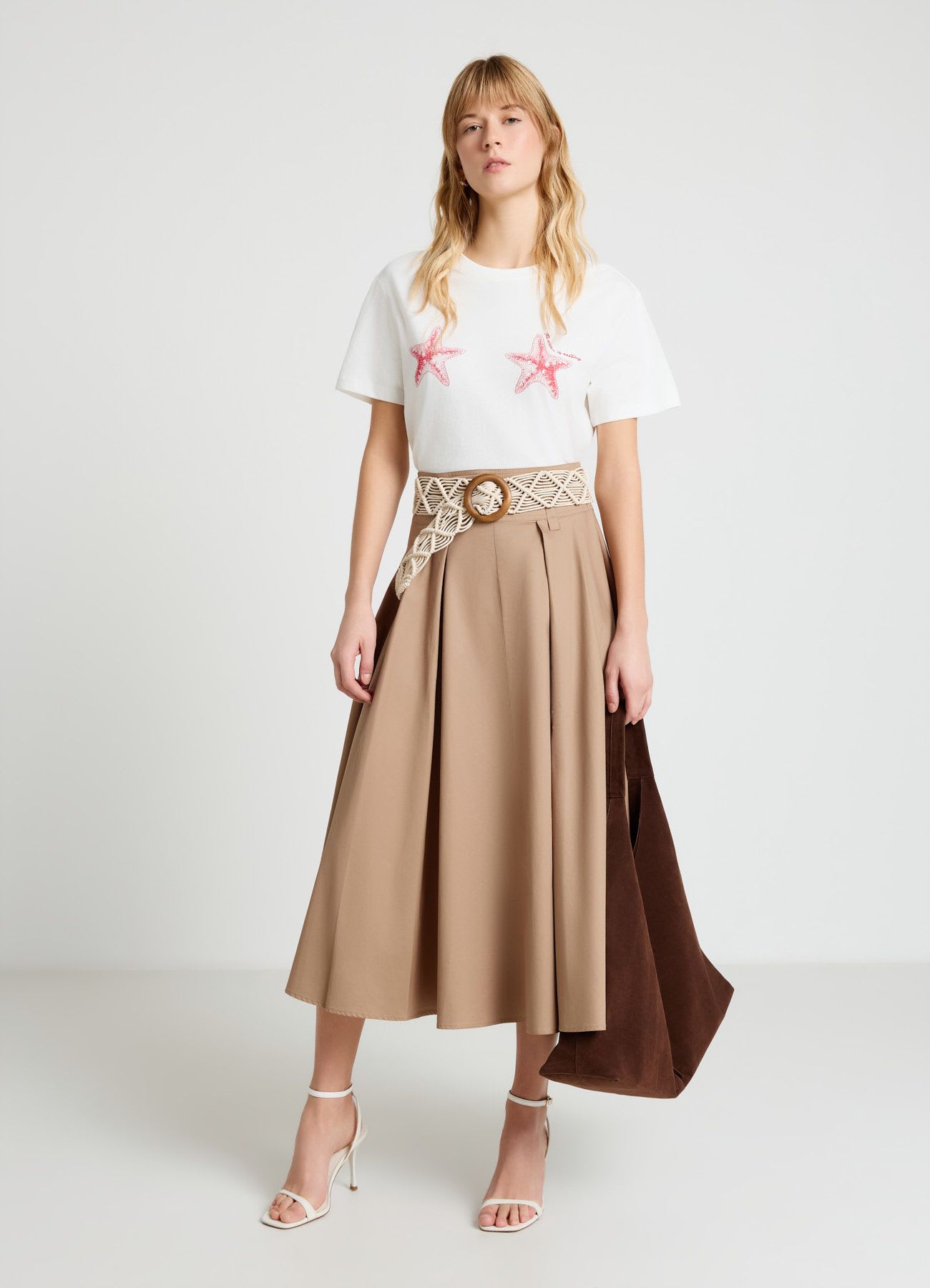 T-shirt con stampa mare