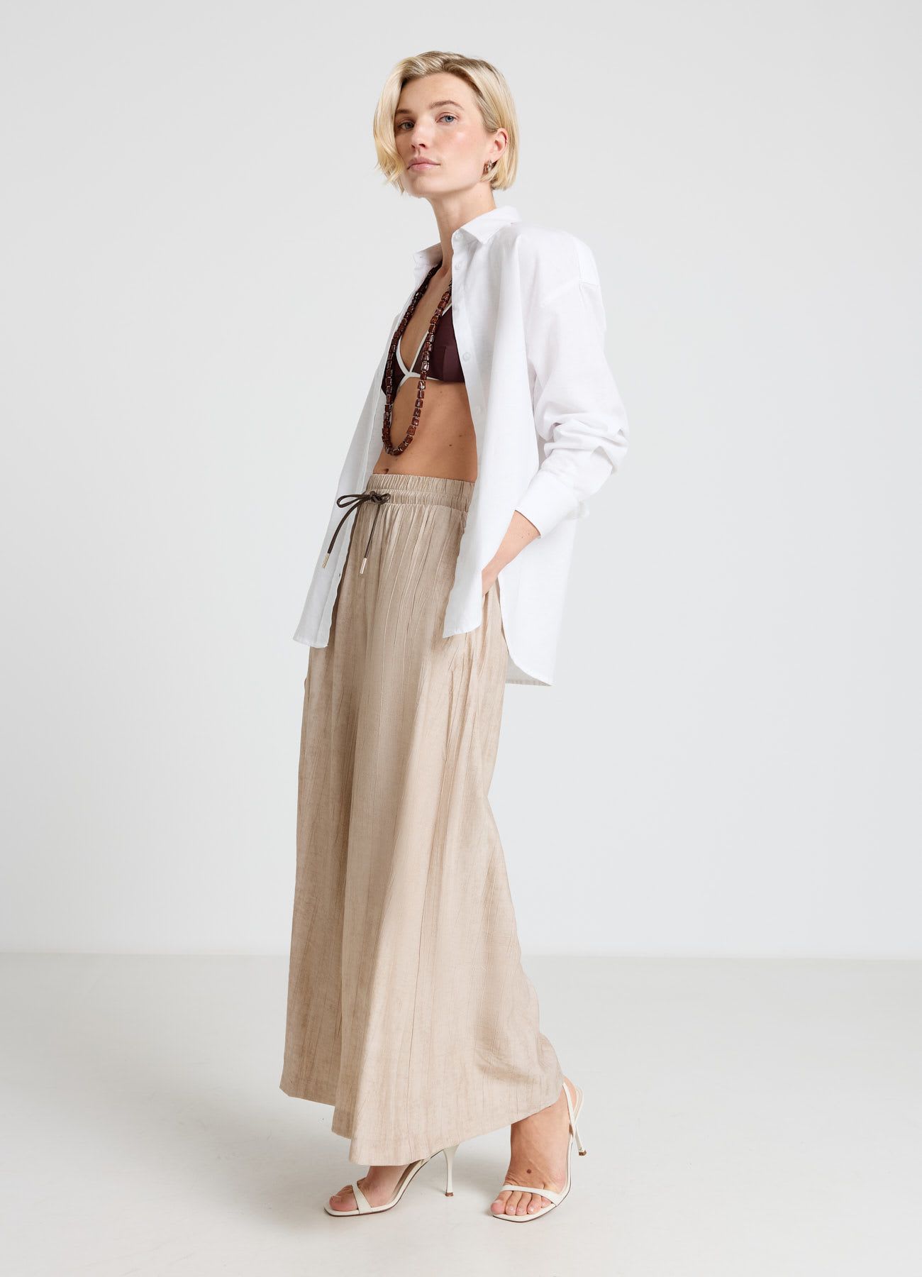 Pantagonna con vita elastica e coulisse