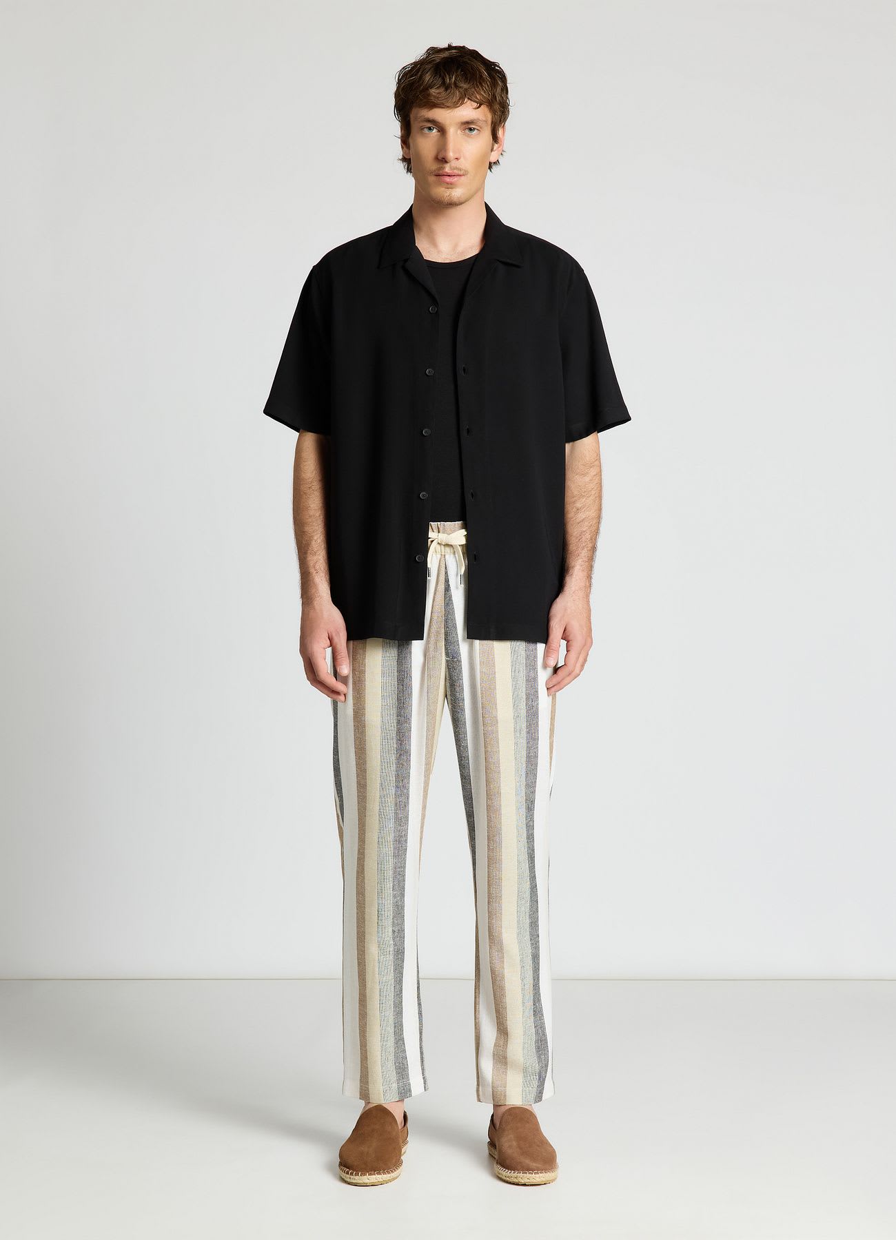 Camicia con colletto bowling