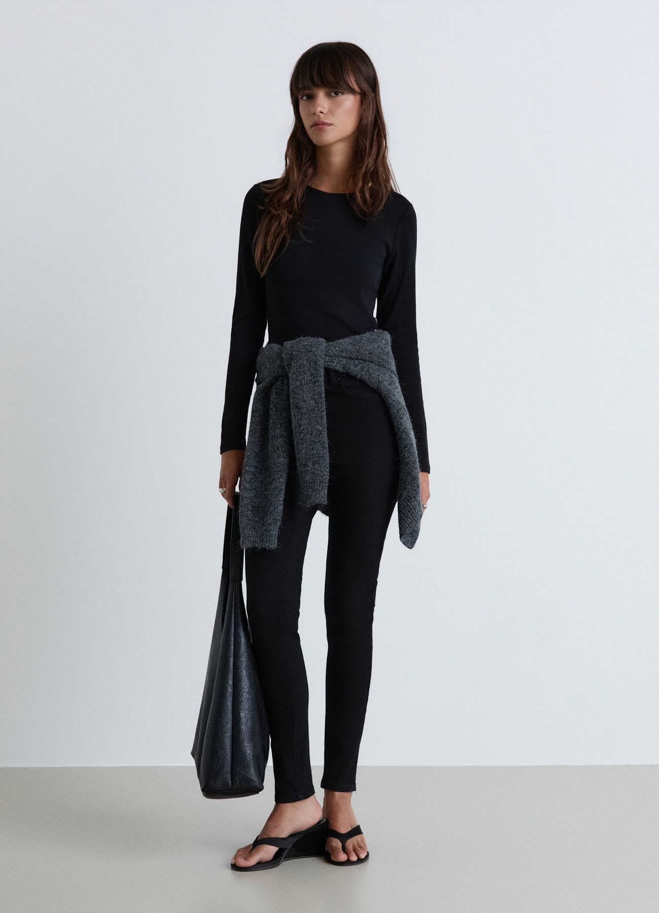Jeans skinny a vita regolare