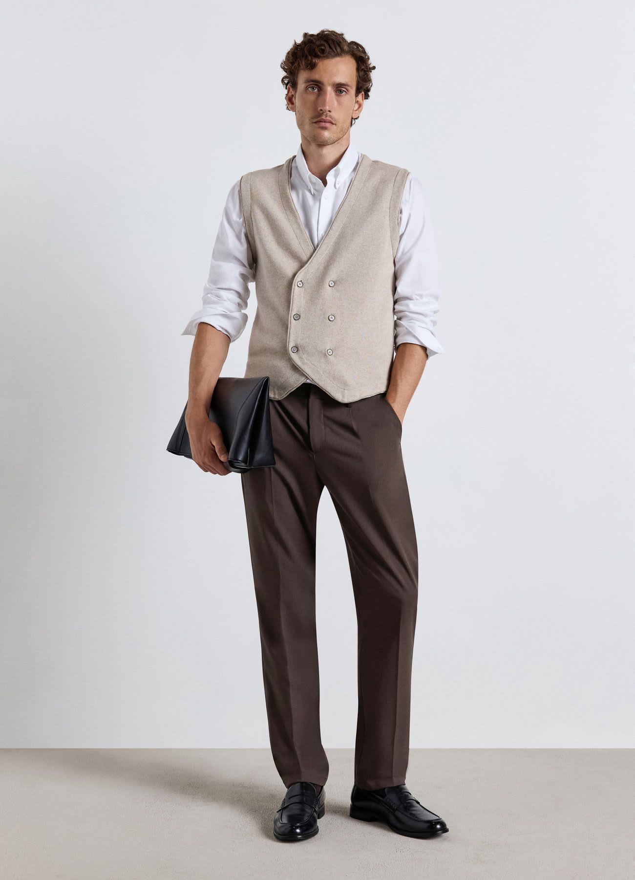 Camicia button down a tinta unita