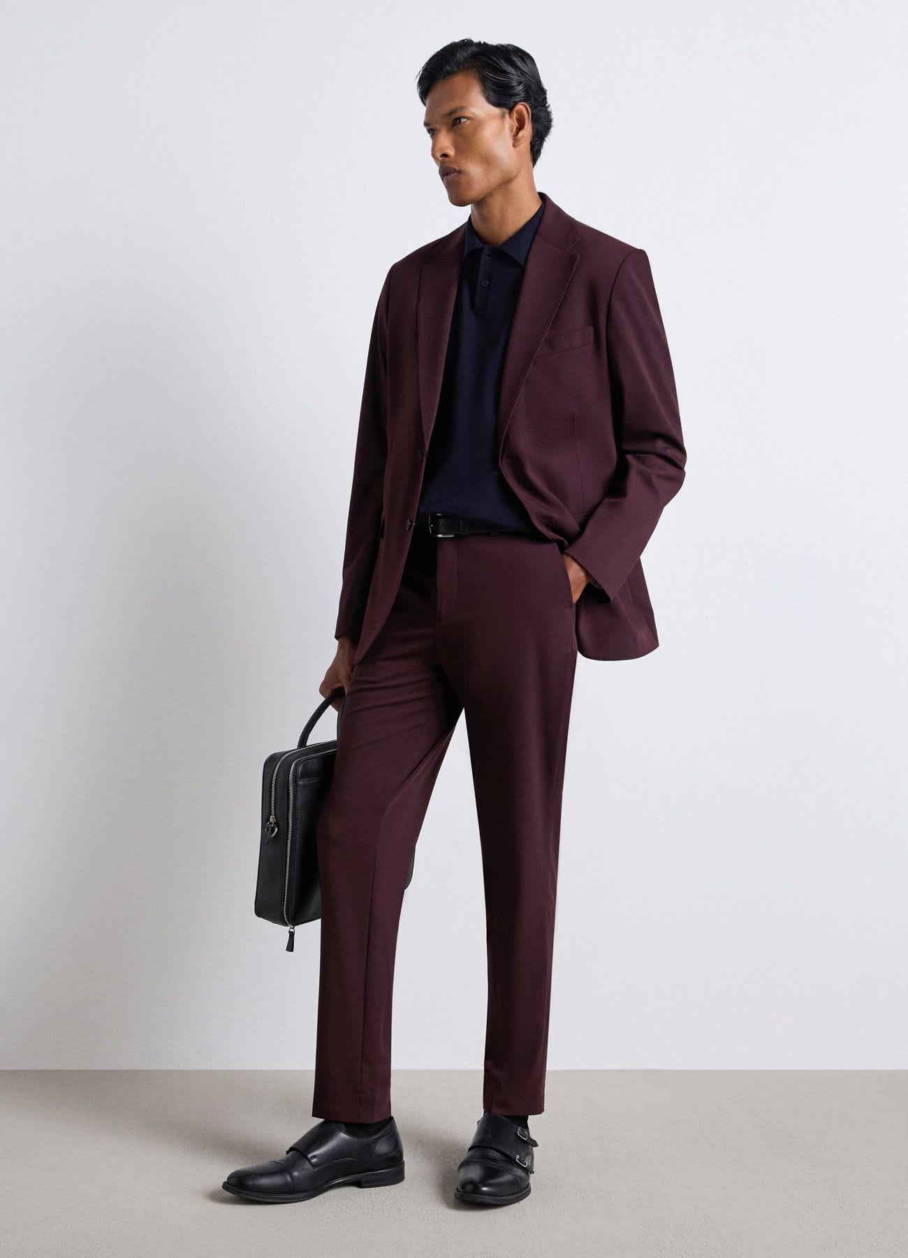 Pantaloni sartoriali a tinta unita