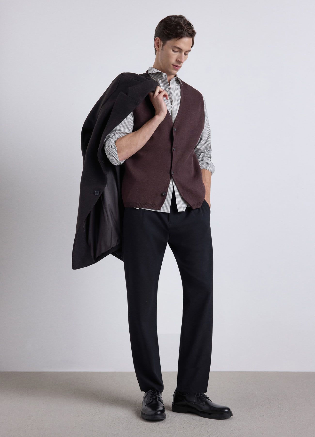 Gilet in maglia con bottoni