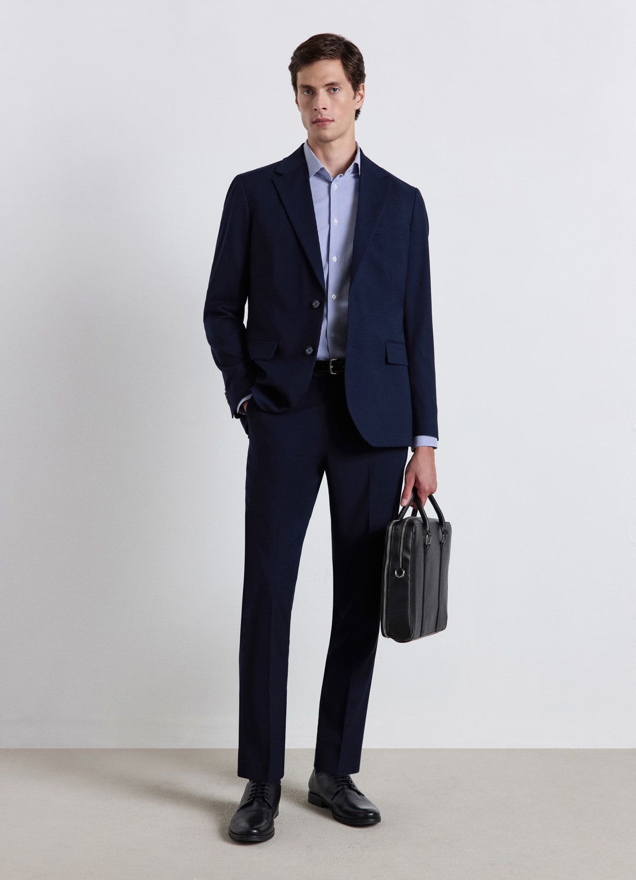 Camicia slim fit a righe easy iron