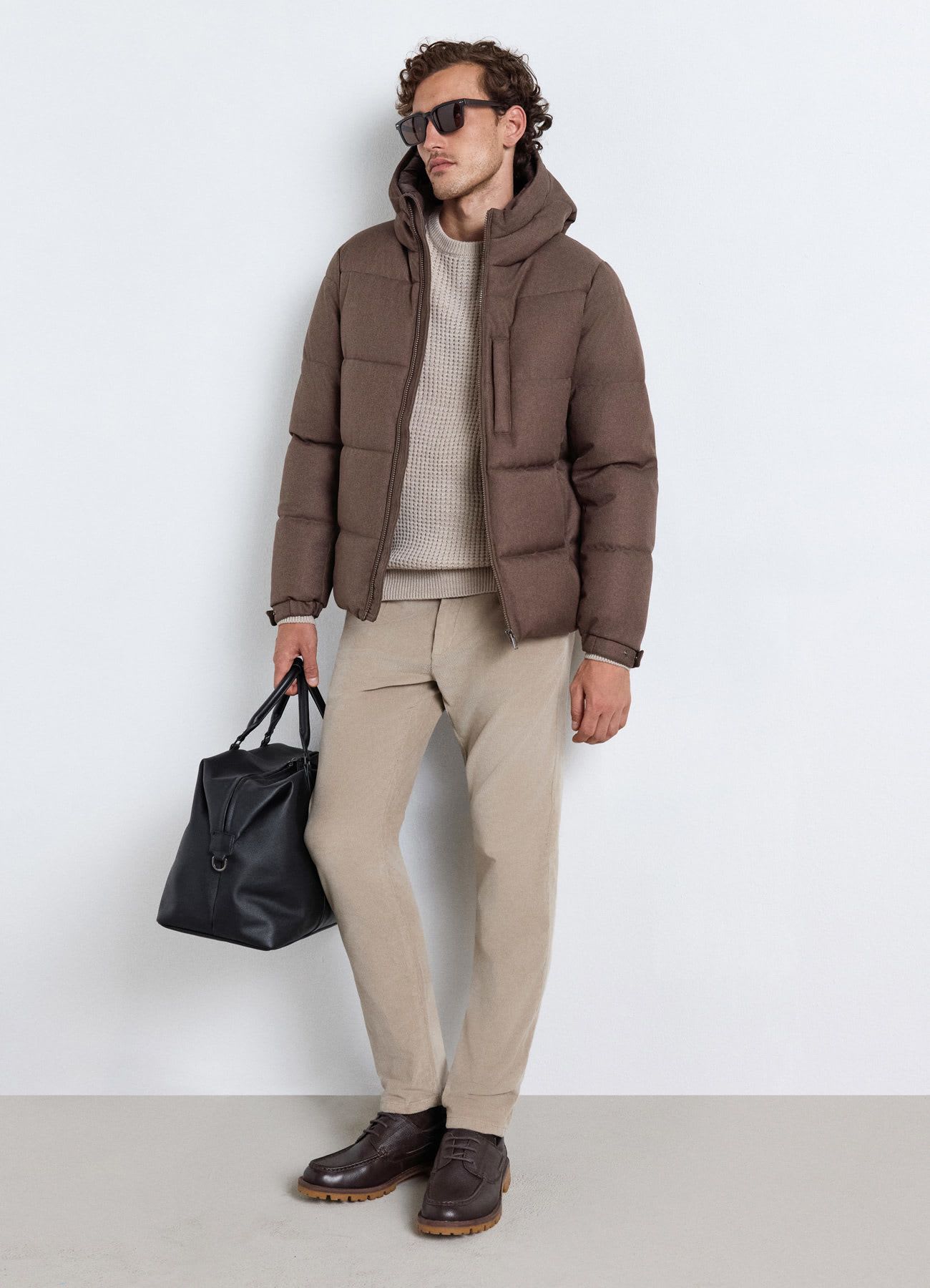Pantaloni chino in velluto a coste