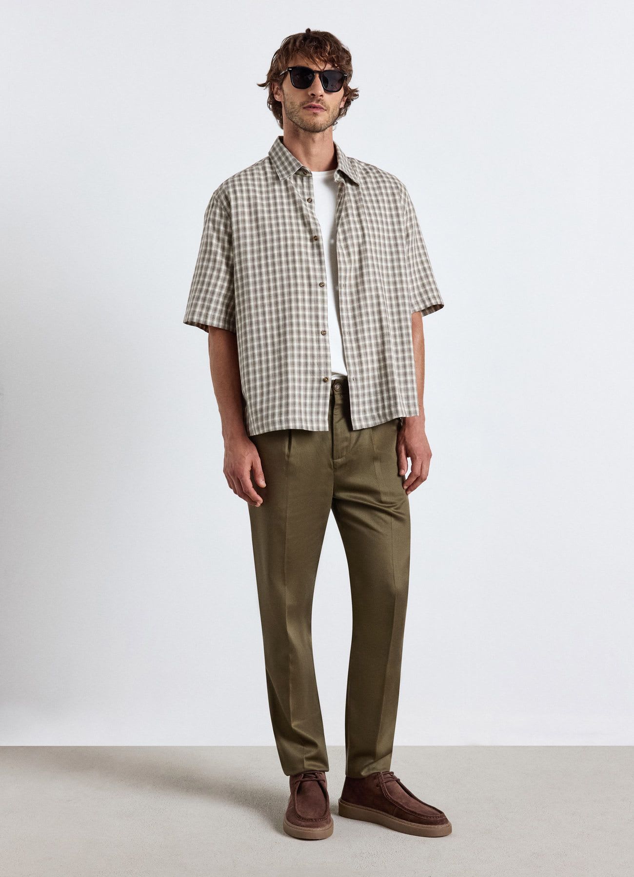 Camicia boxy a quadri