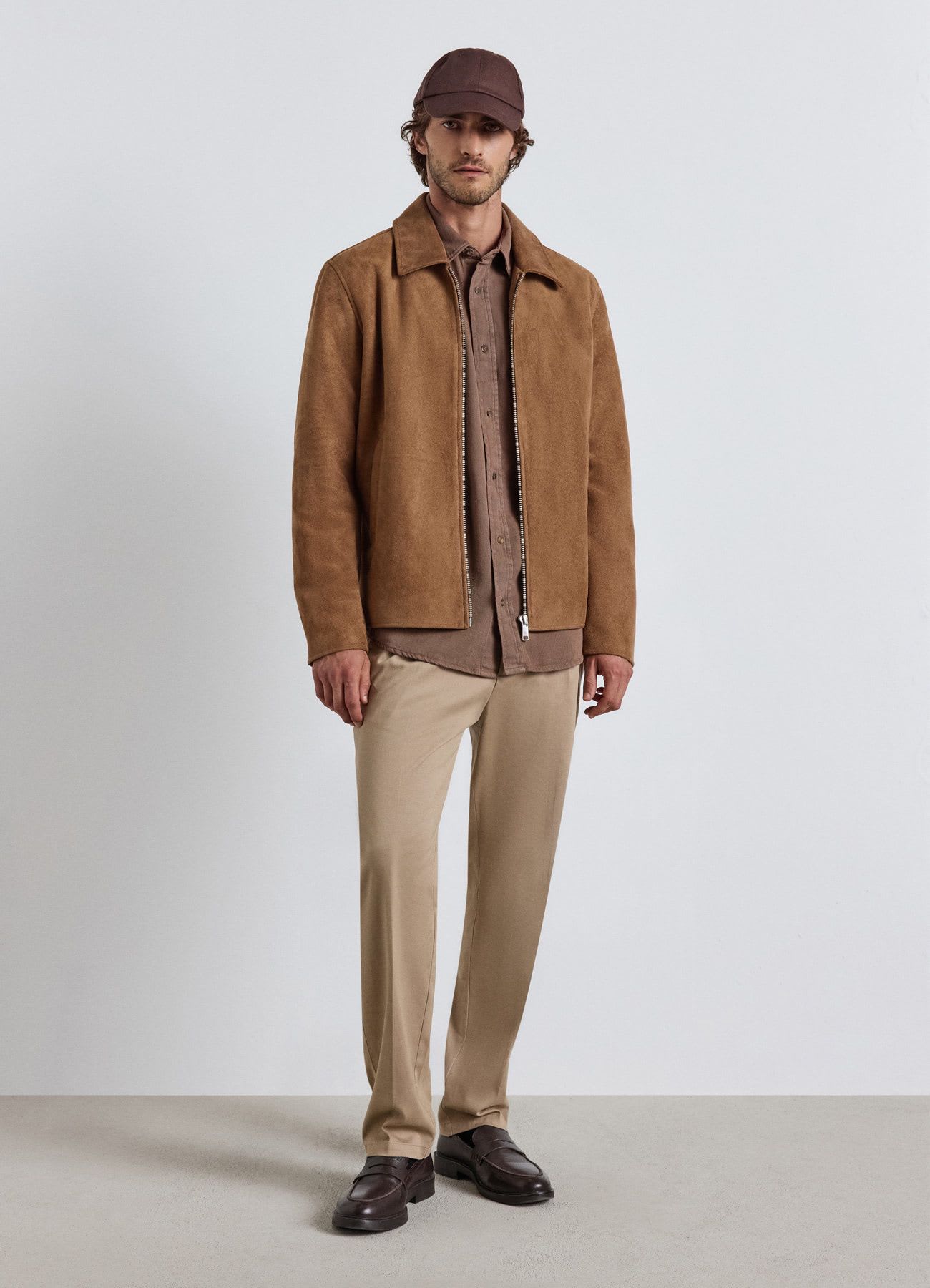 Giubbino con zip e colletto classico