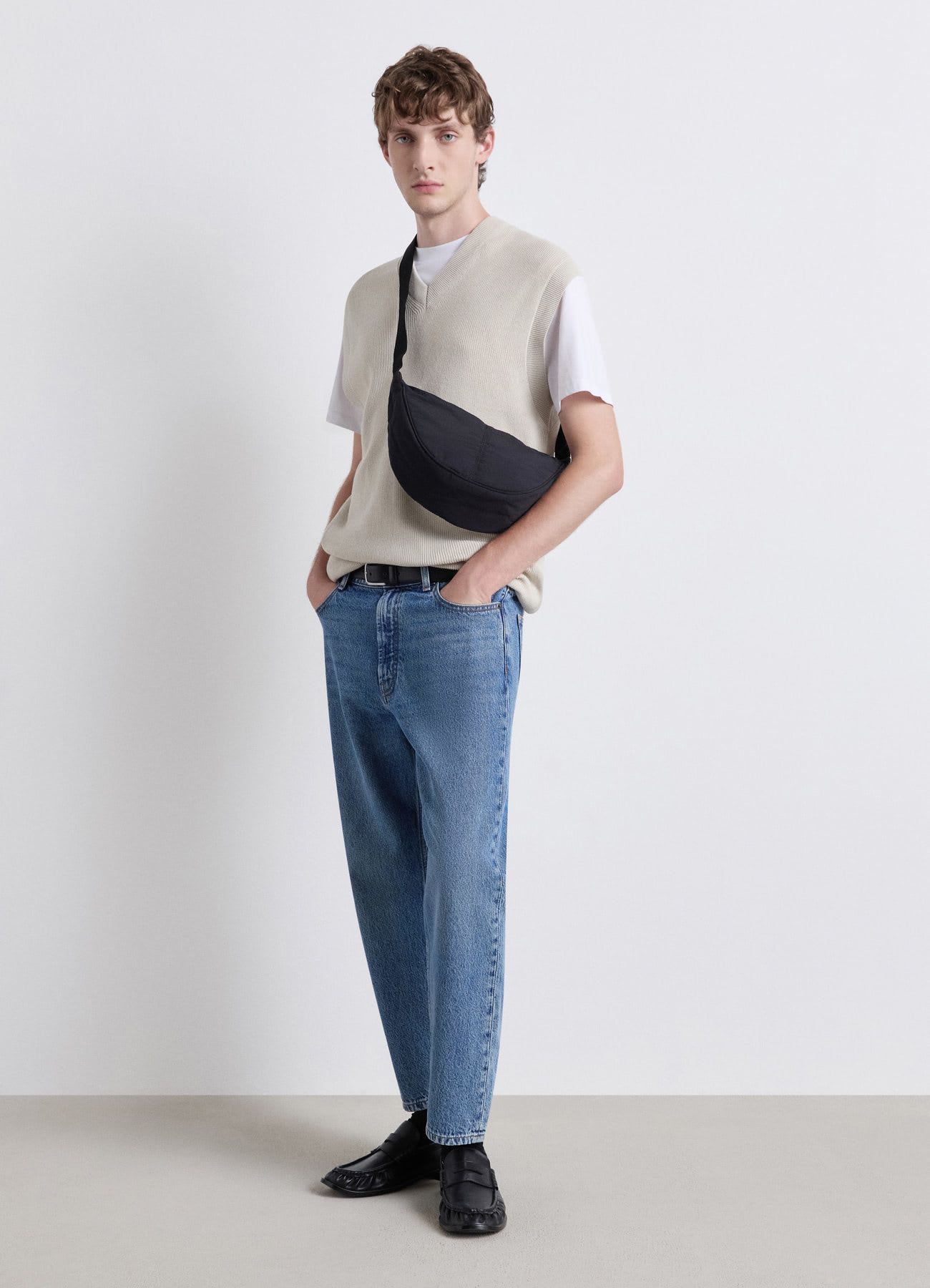 Gilet in maglia con scollo a V