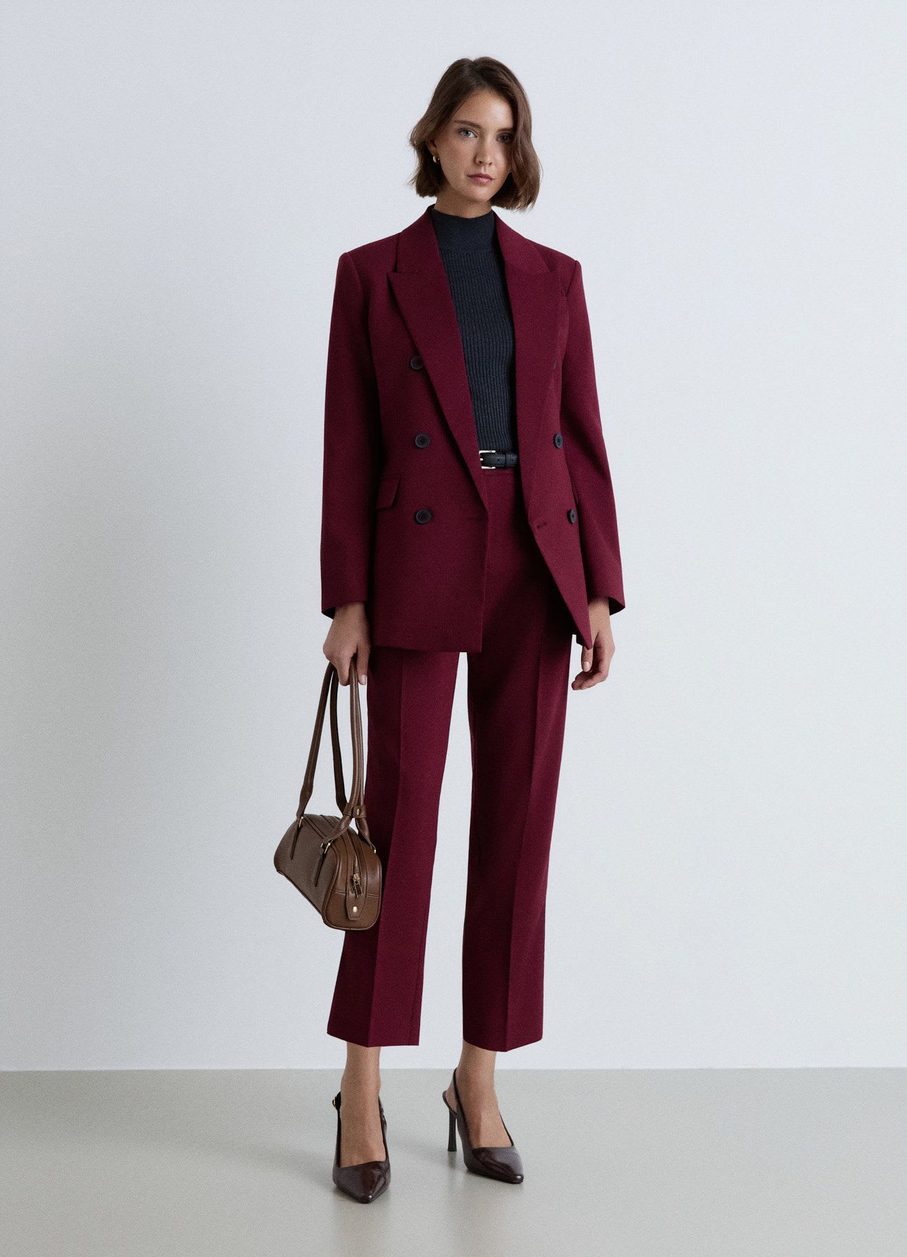Pantaloni lunghi con pinces