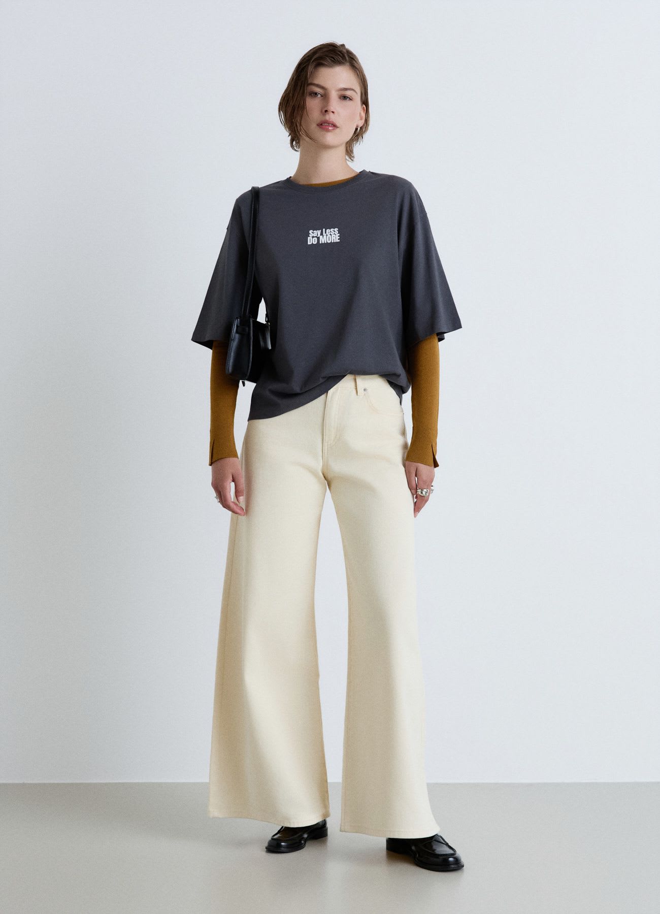 T-shirt con stampa scritta