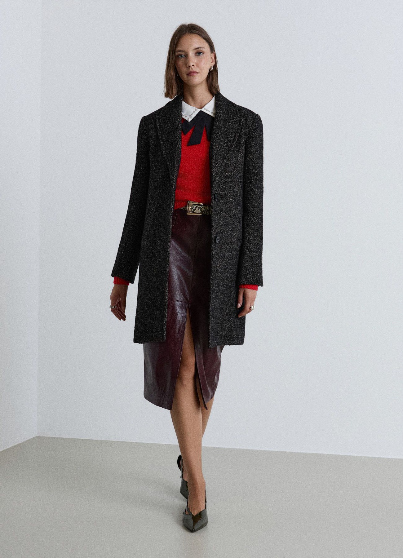 Cappotto monopetto a due bottoni