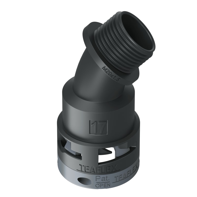 CURVA 45?IP66 BF17 M20  NERO