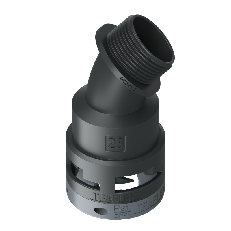 CURVA 45?IP66 BF23 M25 NERO