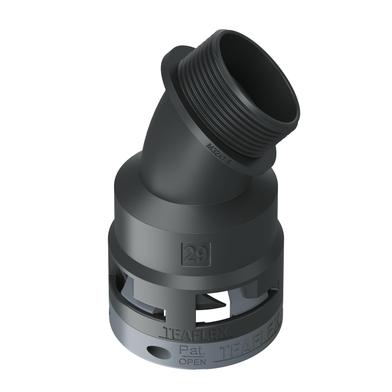CURVA 45?IP66 BF29 M32 NERO