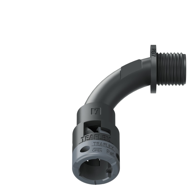 CURVA 90?IP66 BN07 PG07 NERO