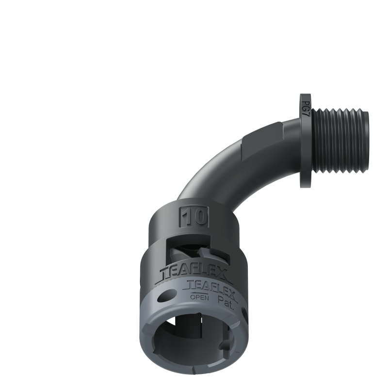 CURVA 90?IP66 BN10 PG07 NERO