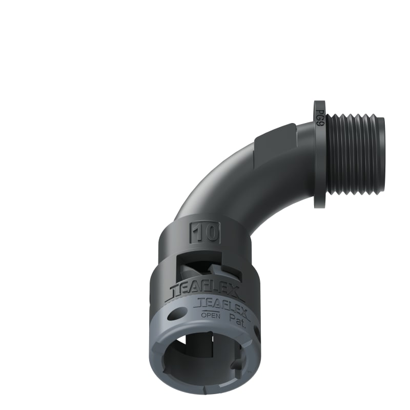 CURVA 90?IP66 BN10 PG09 NERO