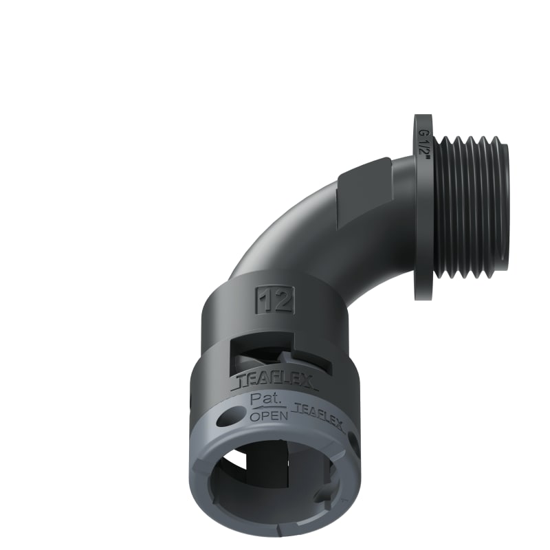 CURVA 90?IP66 BN12 1/2 NERO