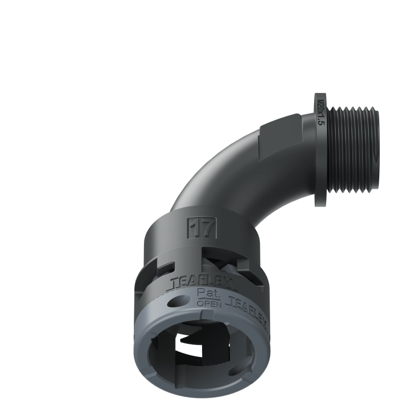 CURVA 90?IP66 BN17 M20  NERO