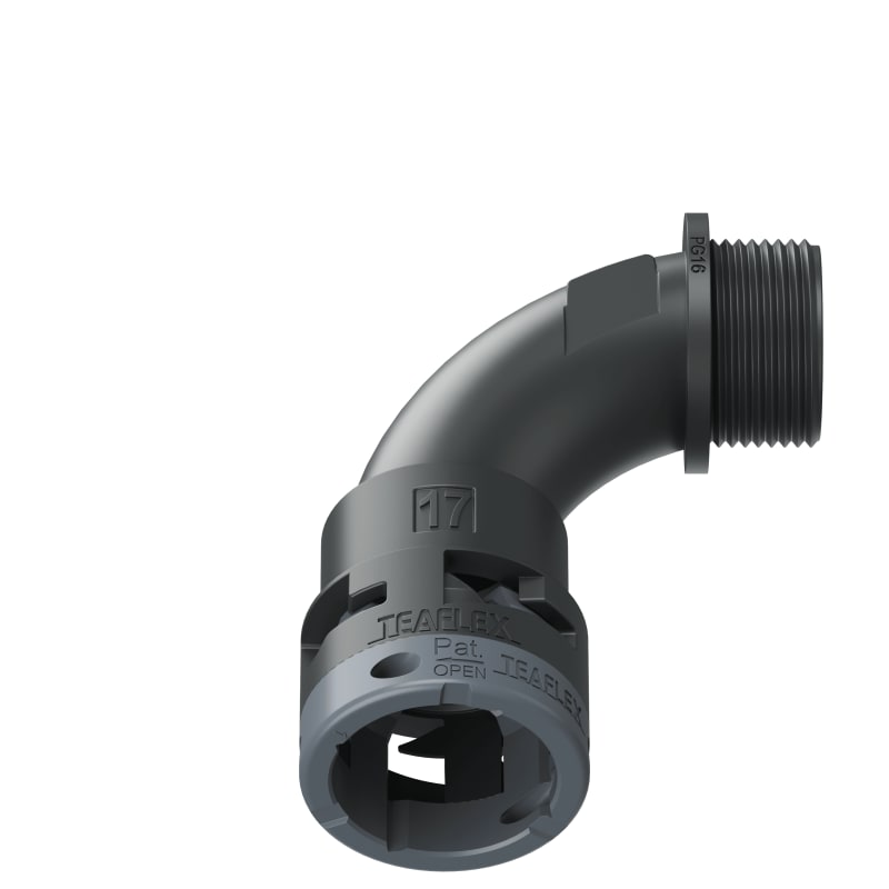 CURVA 90?IP66 BN17 PG16 NERO