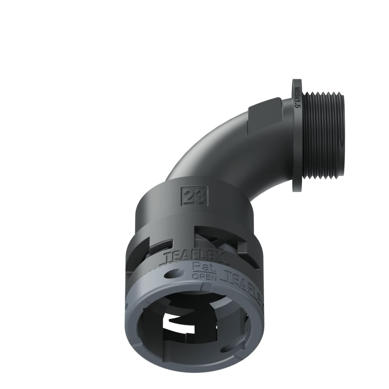CURVA 90?IP66 BN23 M25  NERO