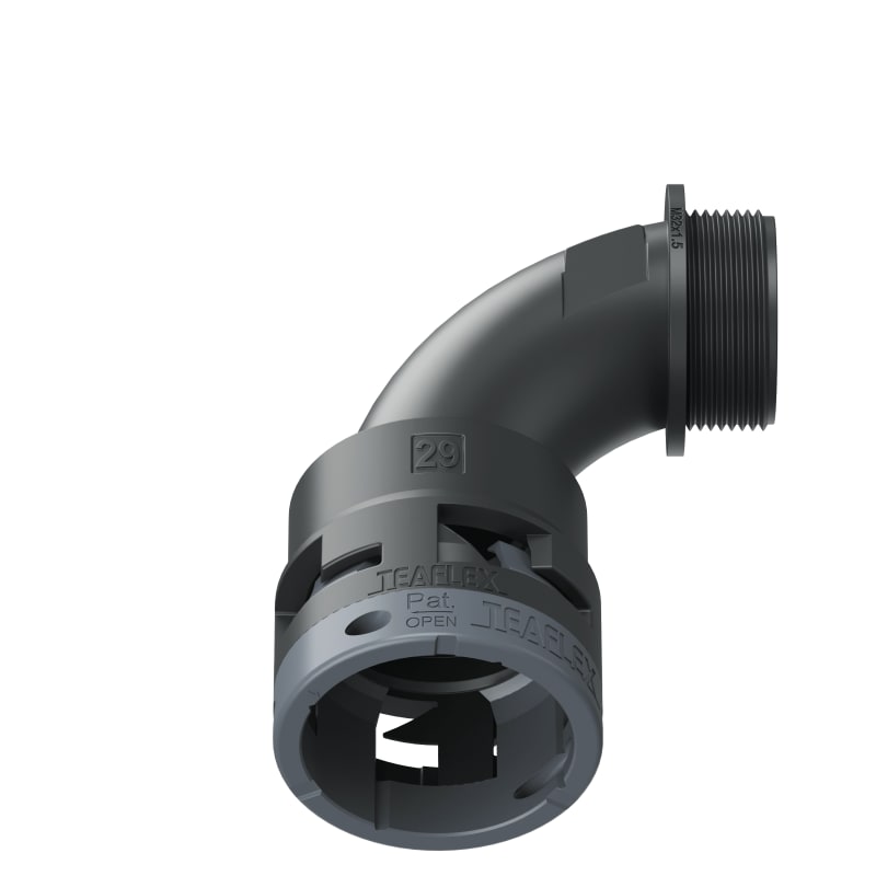 CURVA 90?IP66 BN29 M32  NERO