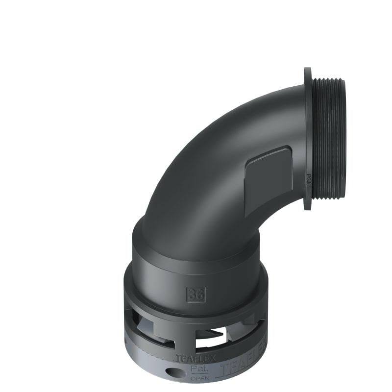 CURVA 90?IP66 BN36 PG36 NERO