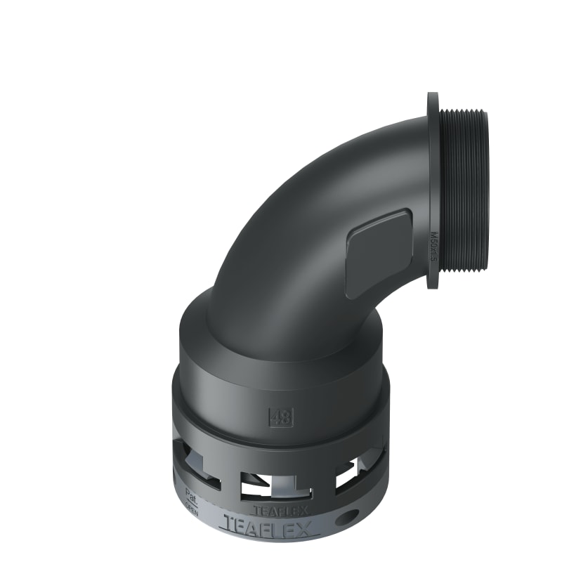CURVA 90?IP66 BN48 M50  NERO