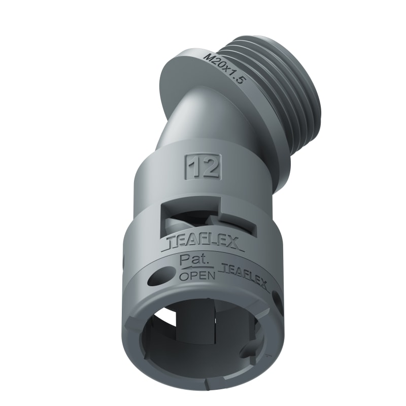 CURVA 45?IP66 BF12 M20 GRIGI