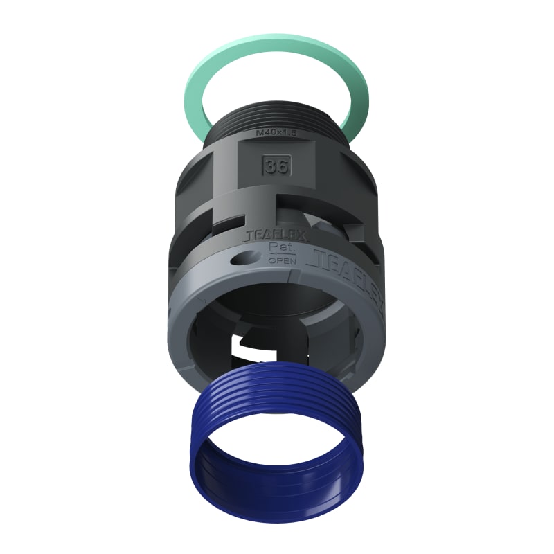RACC.NERO   IP68 SM36  M40X1,5