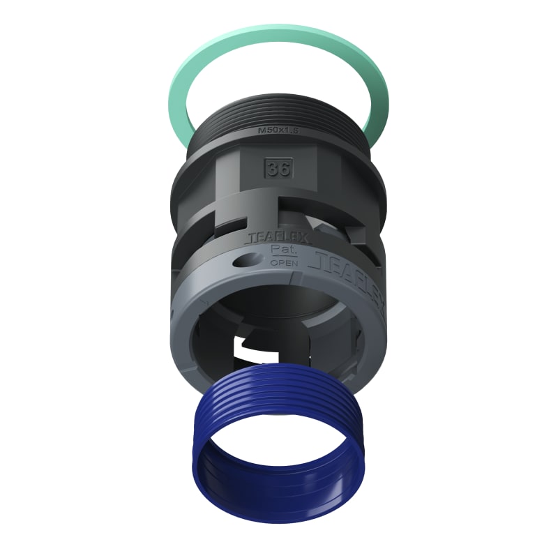 RACC.NERO   IP68 SM36  M50X1,5