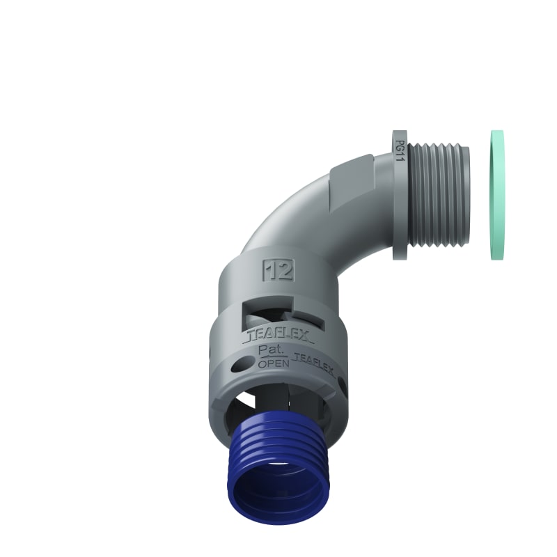 CURVA 90?IP68 BN12 PG11 GRIGI