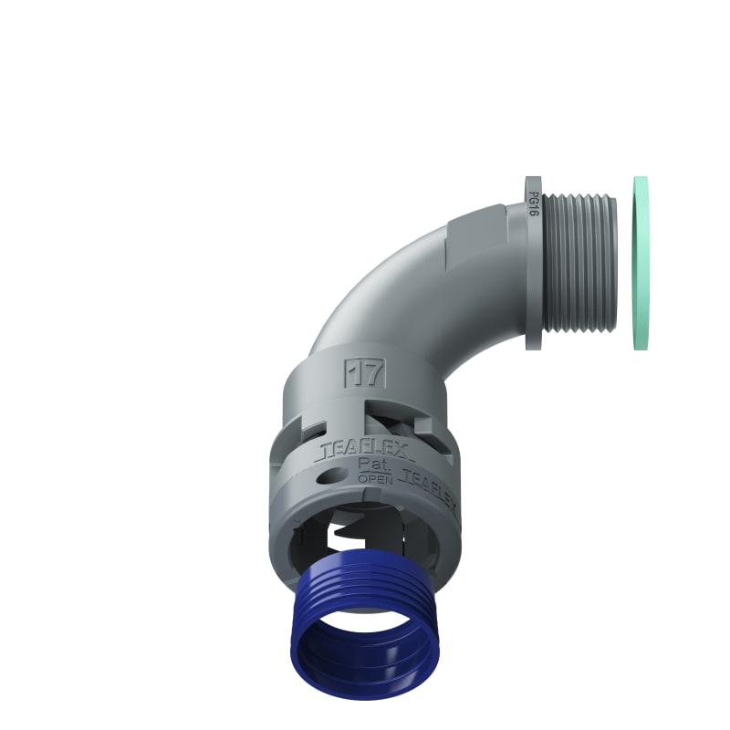 CURVA 90?IP68 BN17 PG16 GRIGI