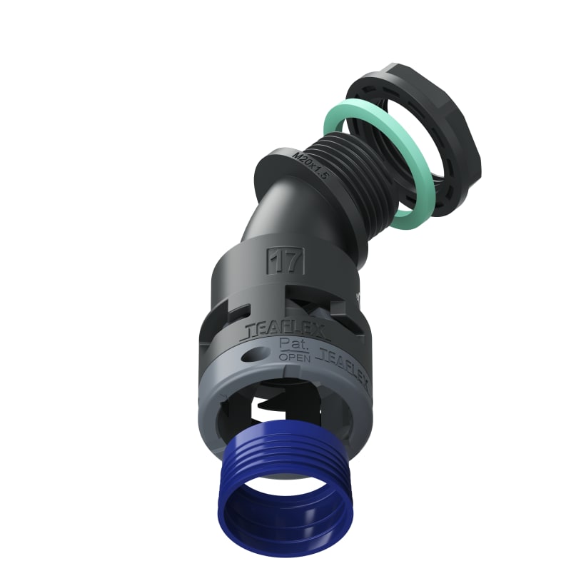 CURVA 45?IP68 BF17 M20 NERO